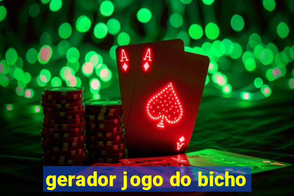 gerador jogo do bicho